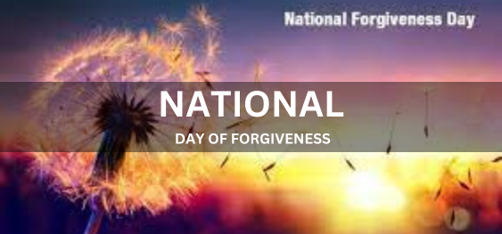 NATIONAL DAY OF FORGIVENESS [राष्ट्रीय क्षमा दिवस]